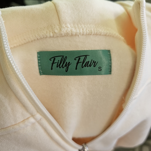 Filly Flair Cream Oversized Long Sleeve Hoodie - Picture 3 of 3